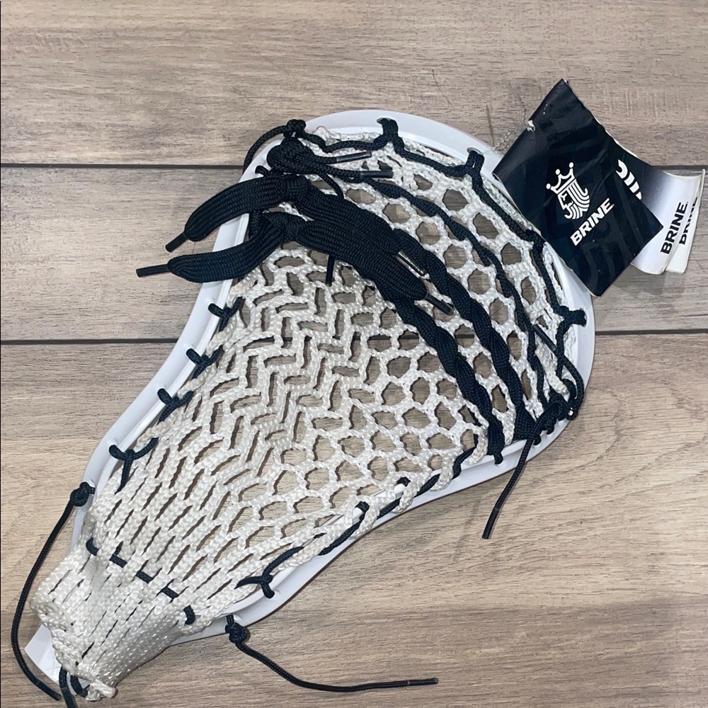 Brine Lacrosse Head with Black and White Netting NWT